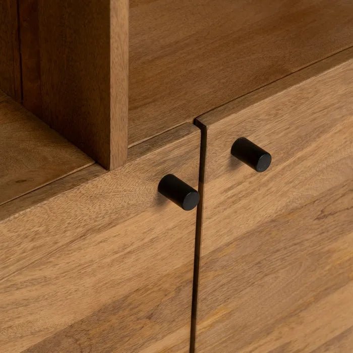 Mango Bookcase Nova Curve - Elegant and Functional Storage Solution - LUXONAS