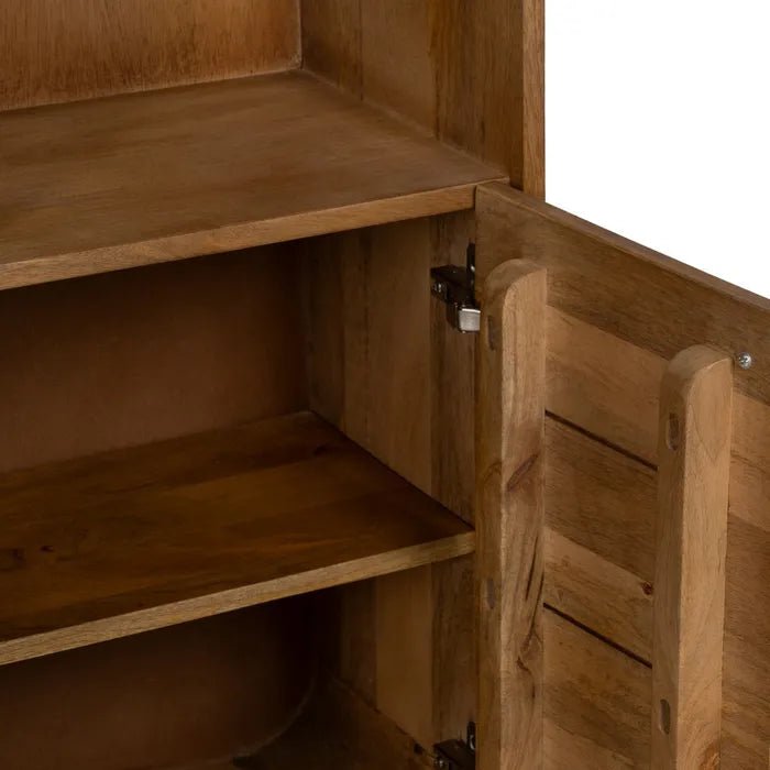 Mango Bookcase Nova Curve - Elegant and Functional Storage Solution - LUXONAS
