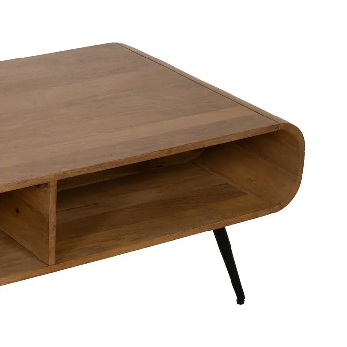 Mango Coffee Table Nova Curve - Elegant and Functional Design - LUXONAS