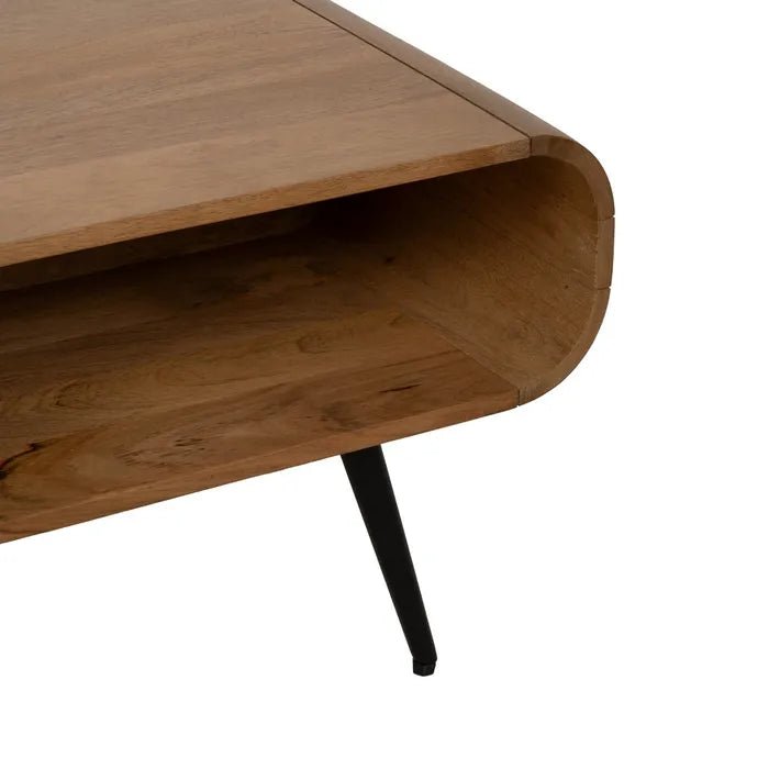 Mango Coffee Table Nova Curve - Elegant and Functional Design - LUXONAS