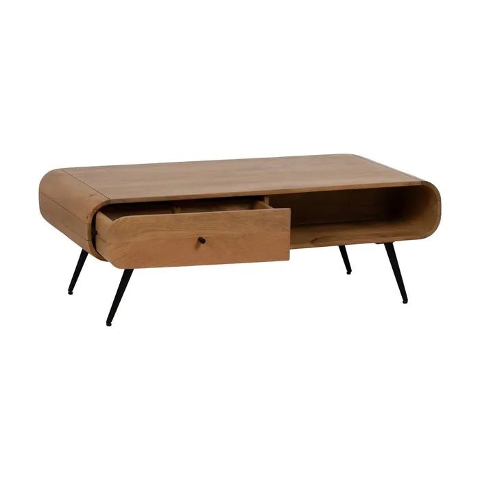 Mango Coffee Table Nova Curve - Elegant and Functional Design - LUXONAS