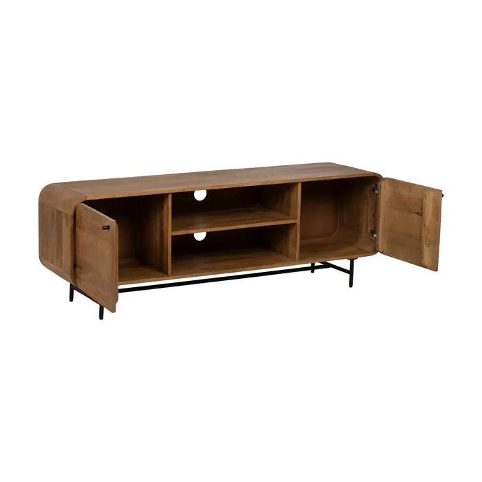 Mango TV Unit Nova Curve – Stylish and Functional Furniture - LUXONAS