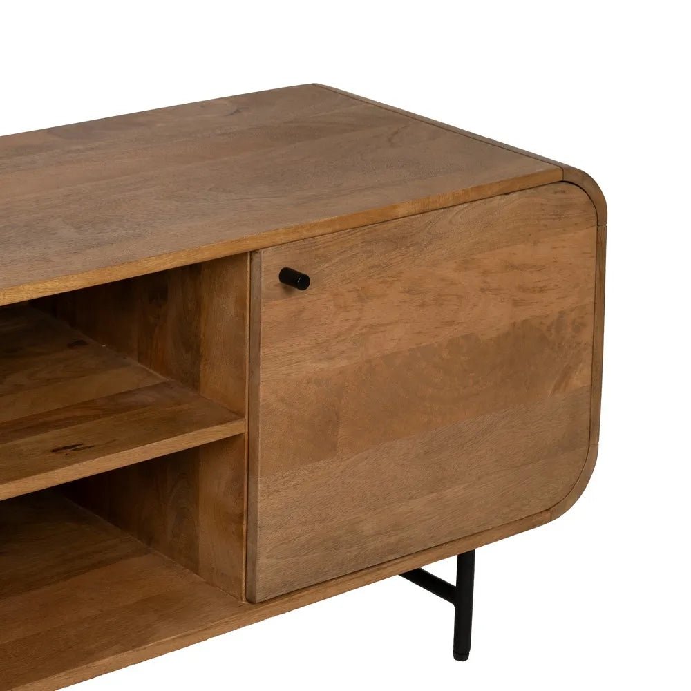 Mango TV Unit Nova Curve – Stylish and Functional Furniture - LUXONAS