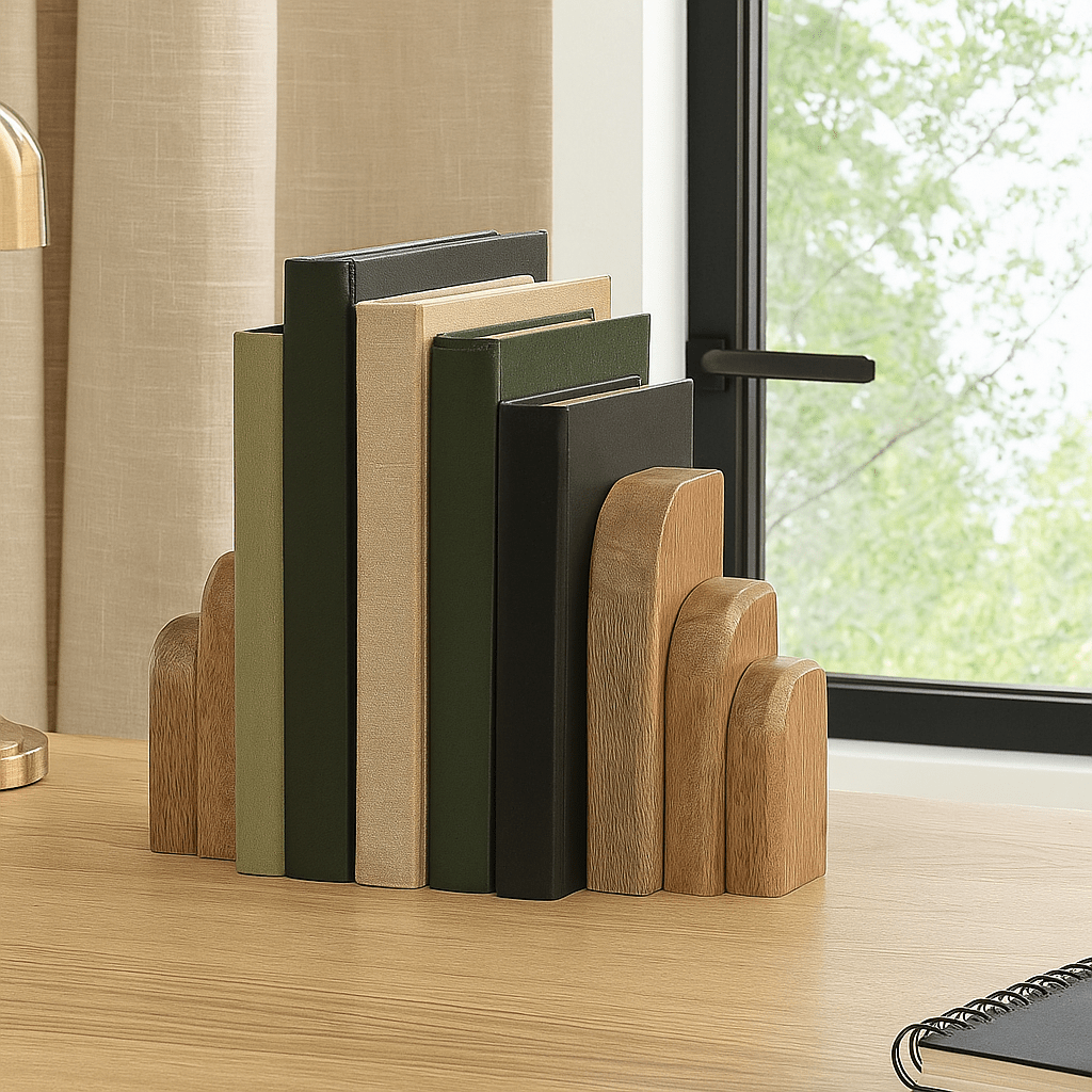 Mango Wood Bookends - LUXONAS
