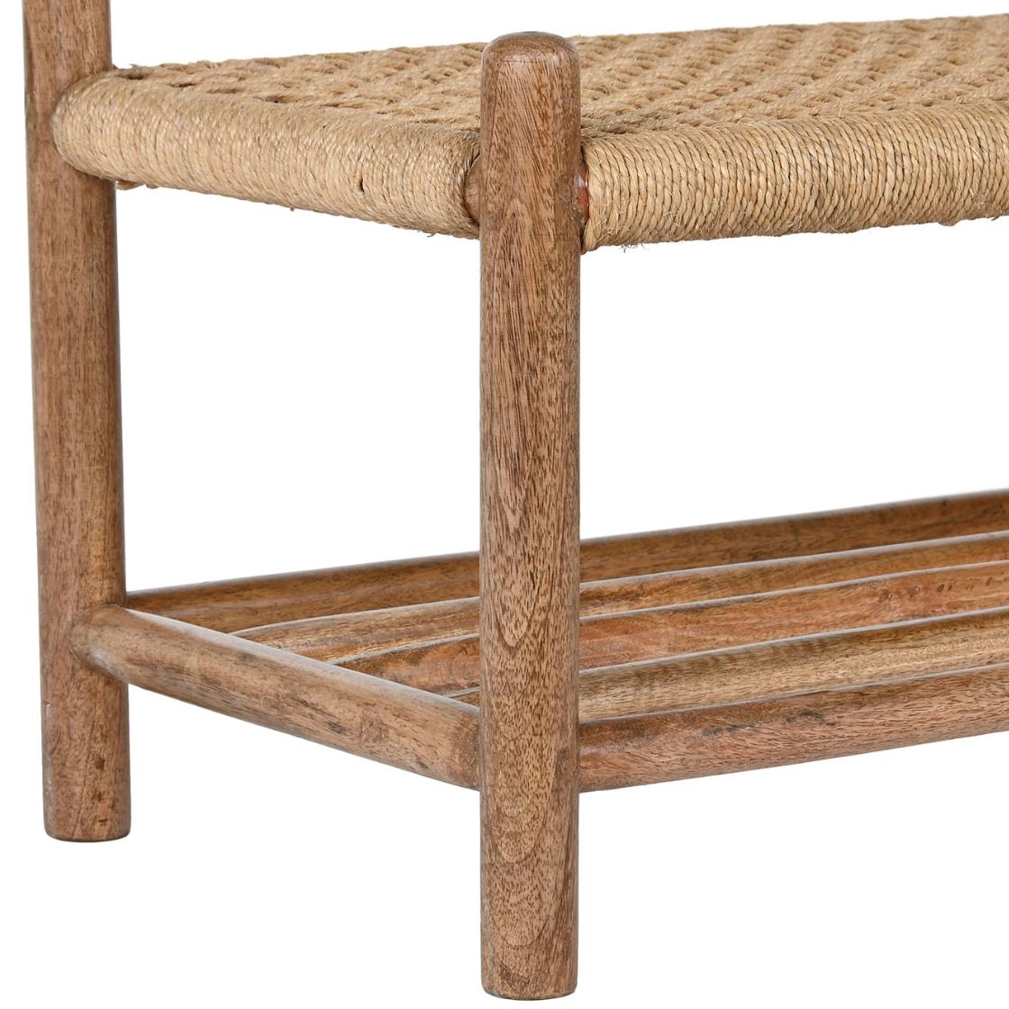 Mango Wood Coat Hanger Shelf - LUXONAS