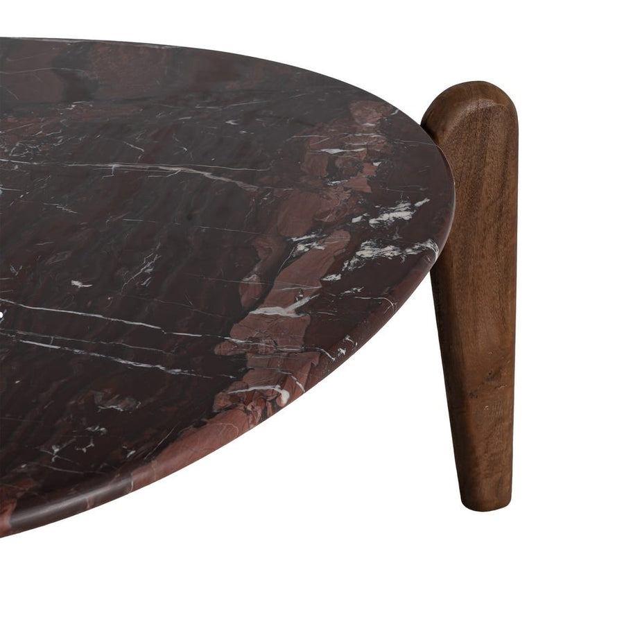 Mango Wood & Marble Coffee Table