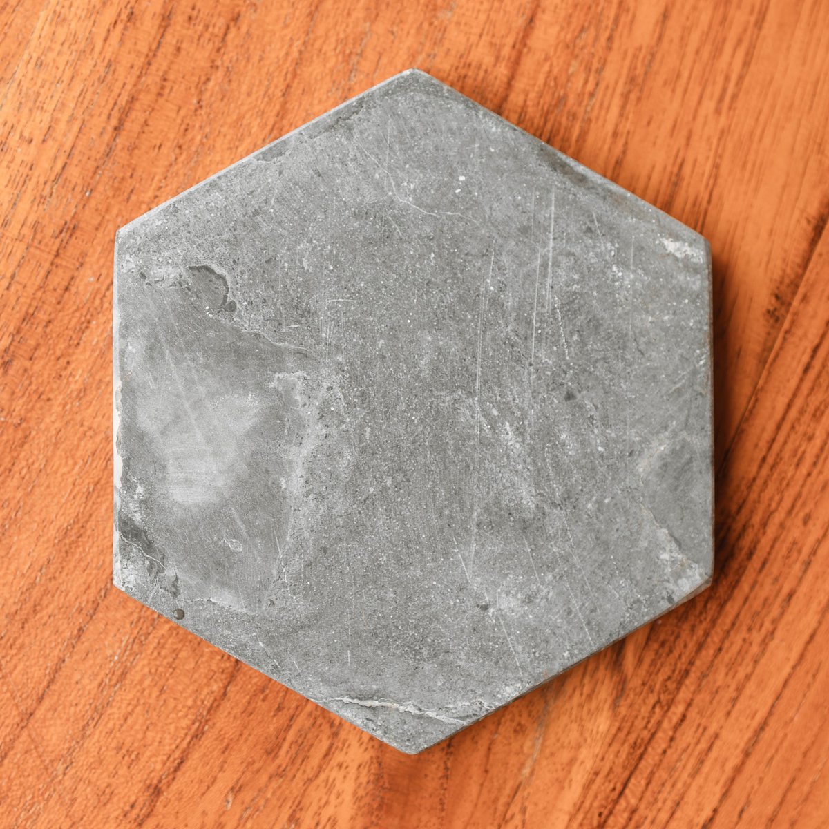 Marble Coasters Grey – Hexagonal Coasters for Mugs or Glasses – Handmade Coasters Set of 4 or 8 INAI (grey) - LUXONAS HOME