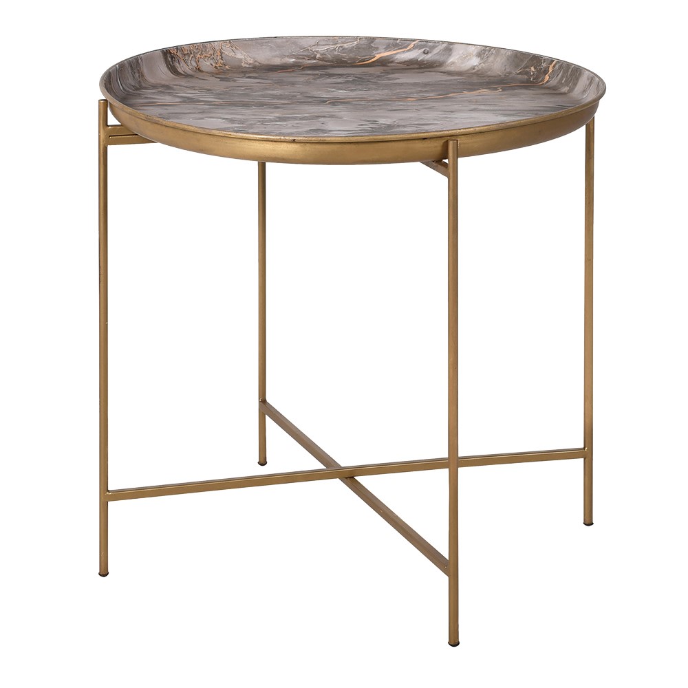 Marble Effect Tray Table - LUXONAS