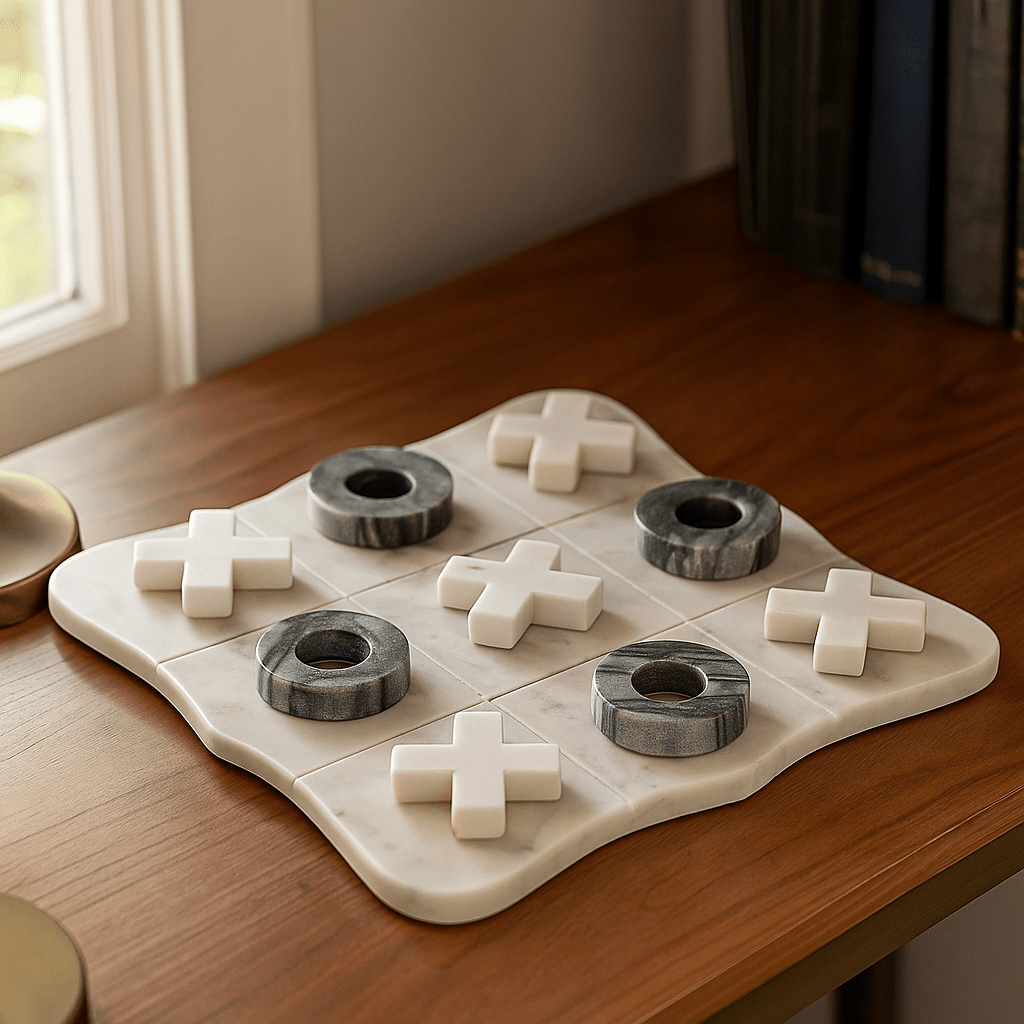 Marble OXO Board Game - LUXONAS