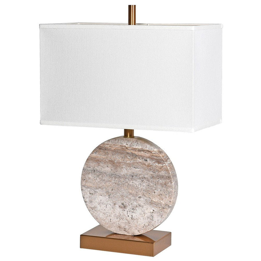 Marble Table Lamp 'Cylinder' - Elegant Lighting for Any Space