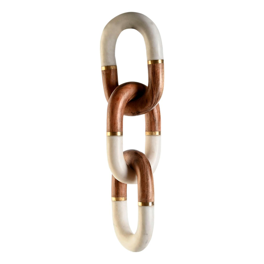 Marble & Wood Chain Deco - LUXONAS