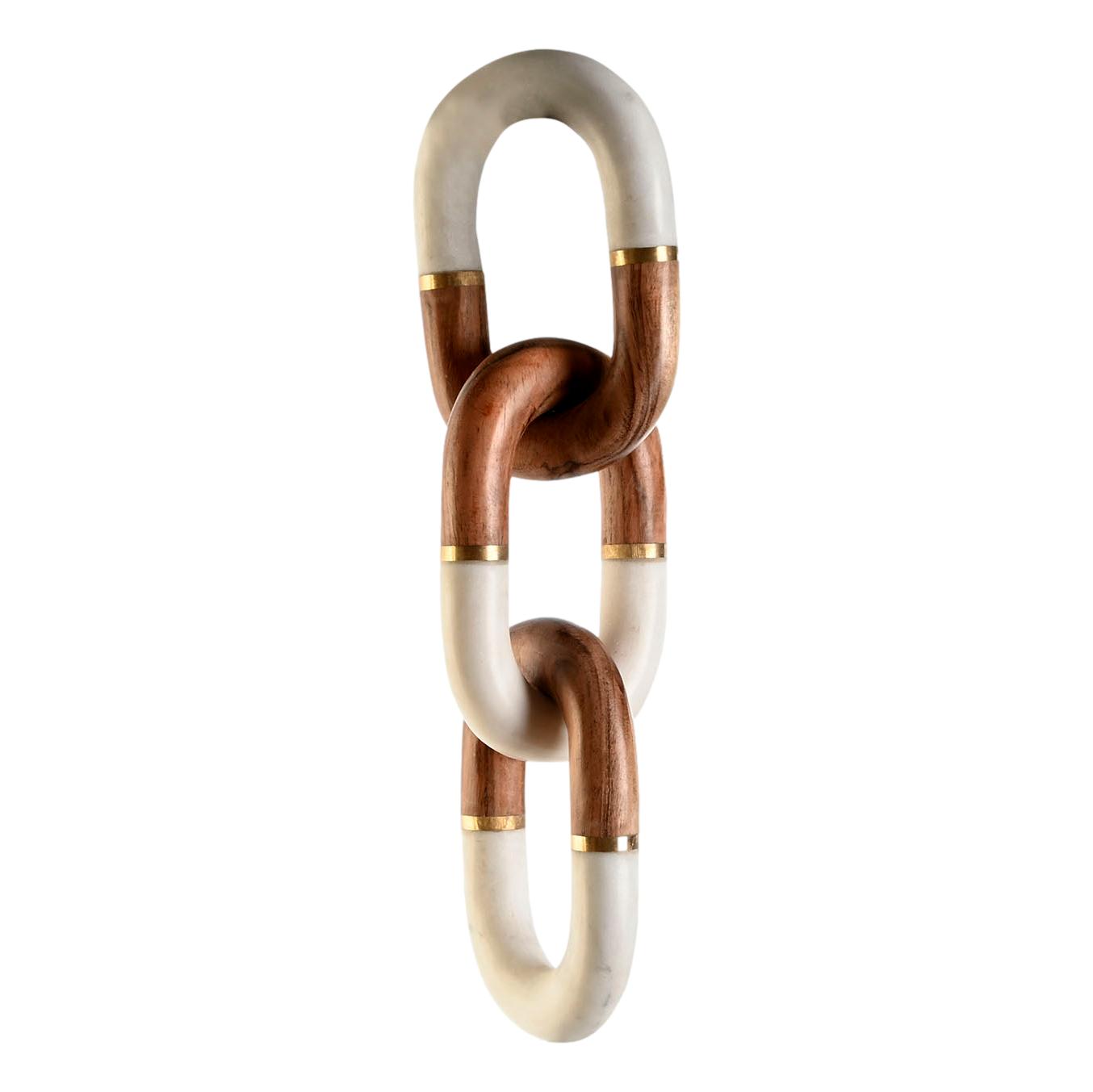 Marble & Wood Chain Deco - LUXONAS