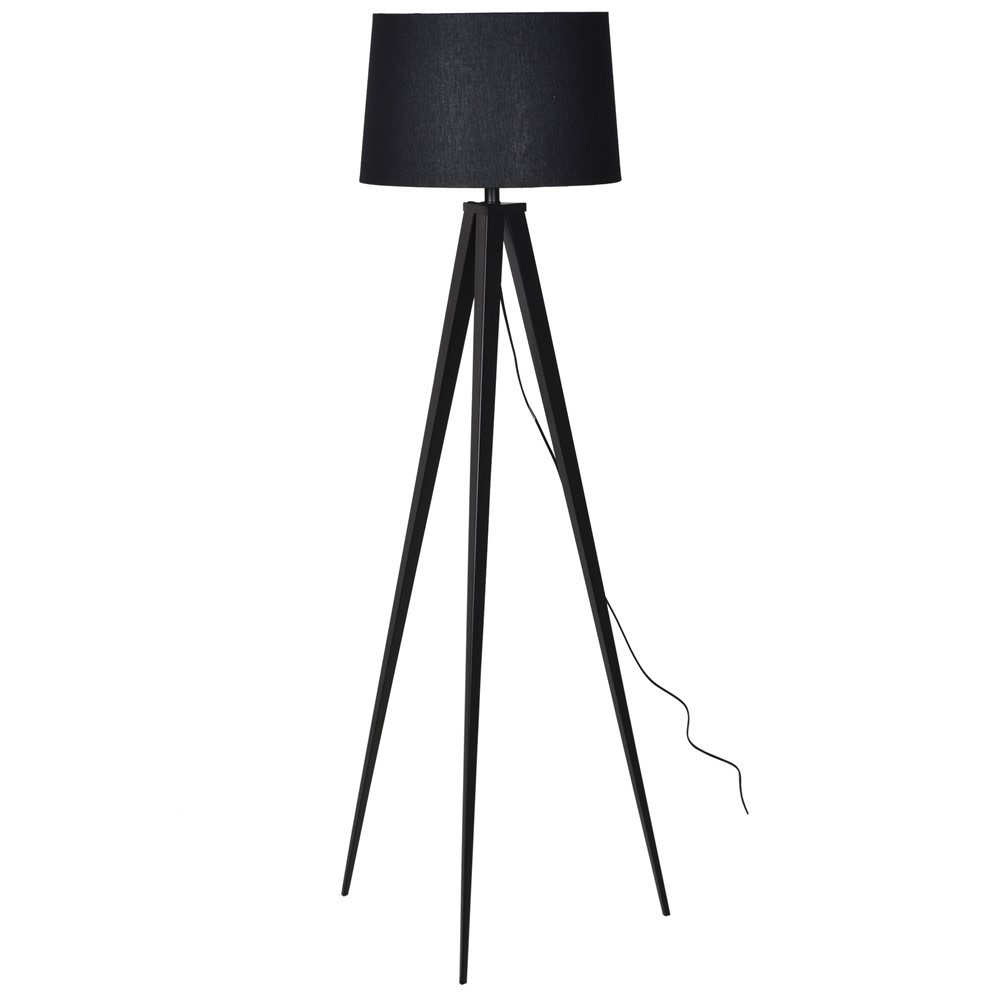 Matt Black Tripod Floor Lamp - LUXONAS