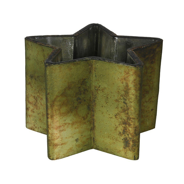 Matt Green Star Candleholder - Elegant Home Decor