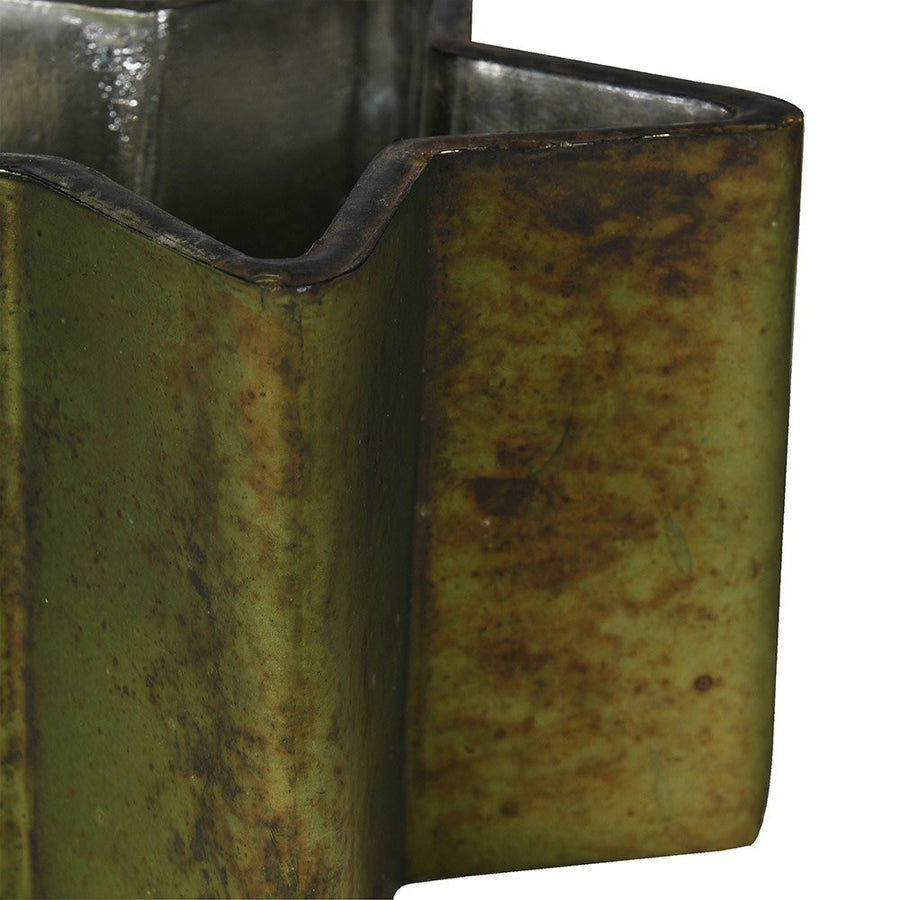 Matt Green Star Candleholder - Elegant Home Decor