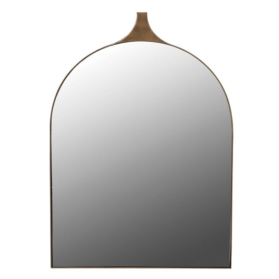 Mdina Gold Edge Arch Wall Mirror