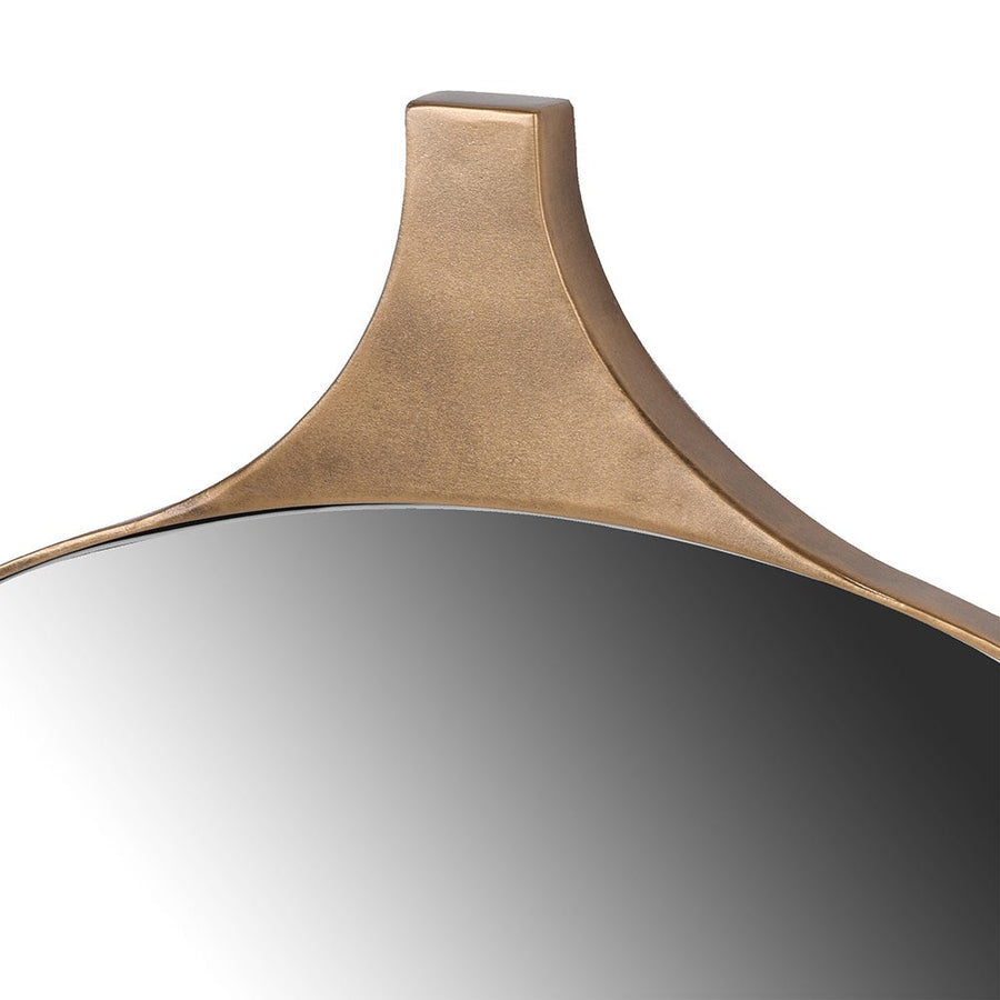 Mdina Gold Edge Arch Wall Mirror