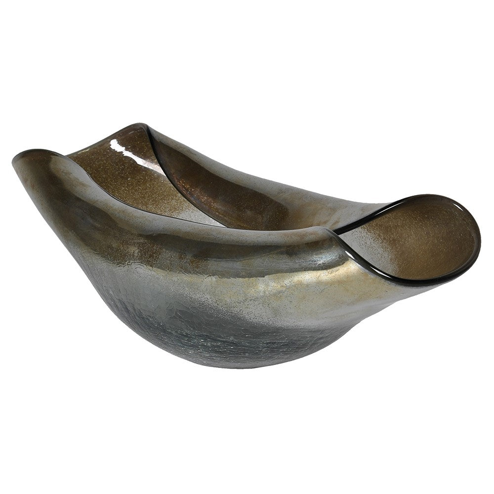 Melted Curve Glass Bowl - Elegant and Versatile Design - LUXONAS