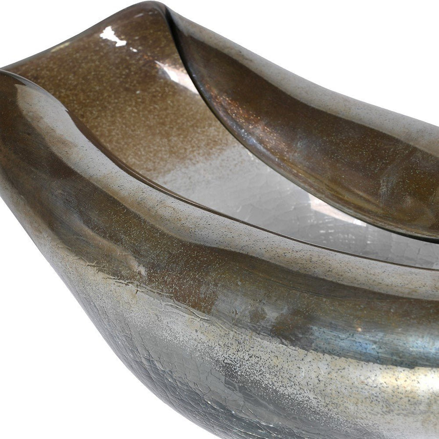 Melted Curve Glass Bowl - Elegant and Versatile Design