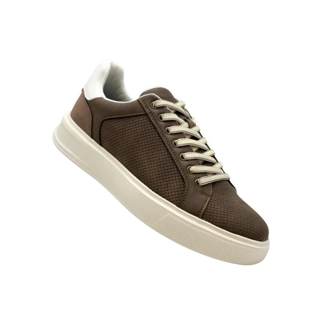 Men's Laced Genuine Leather Comfort Sneaker - LUXONAS HOME