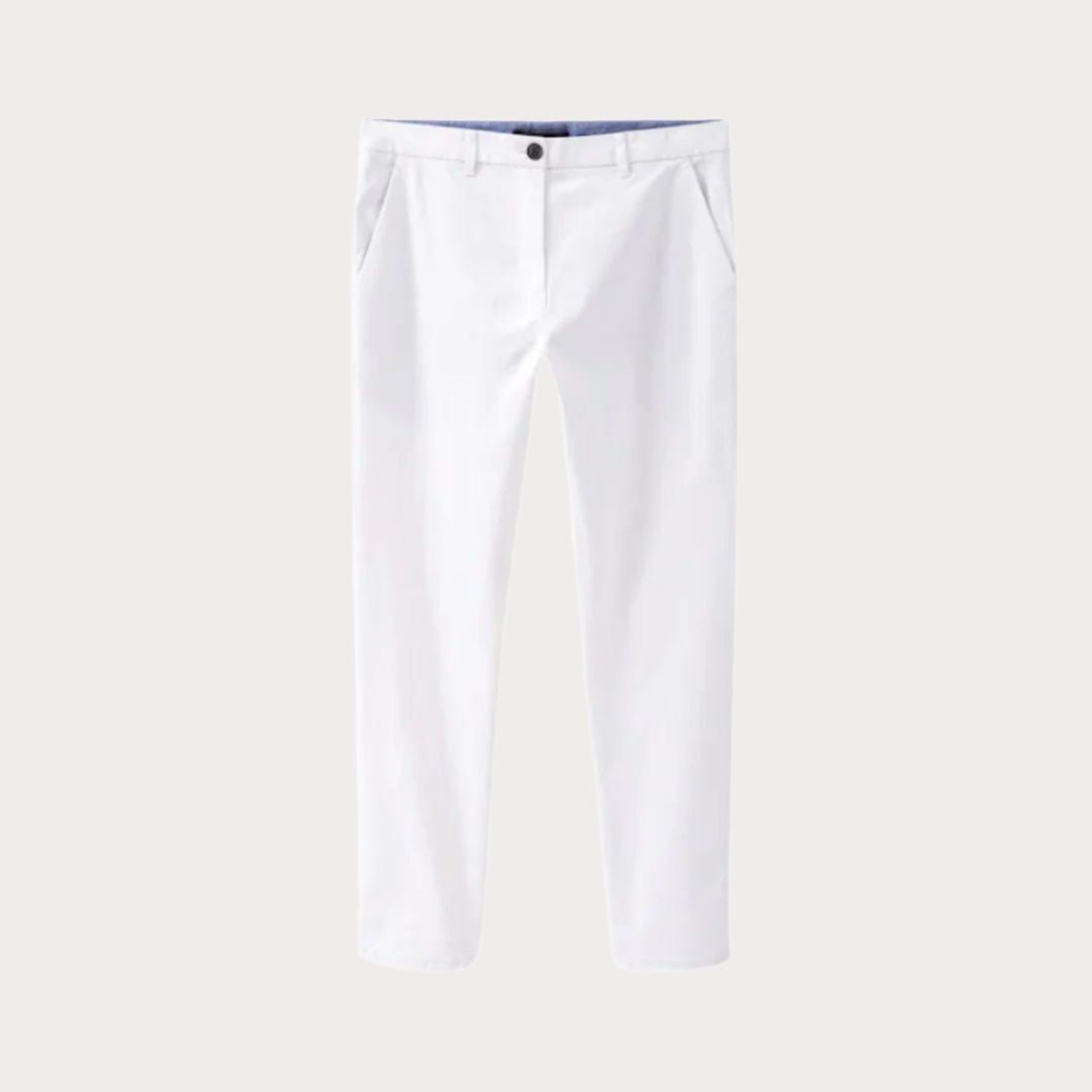 Men's Slim Fit Cotton Chinos - LUXONAS HOME