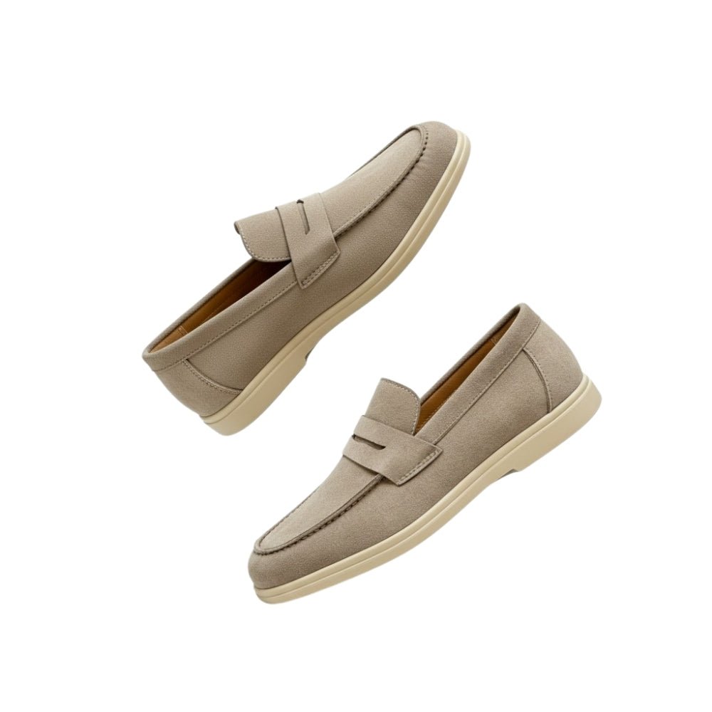 Men's Suede Huele Loafers - LUXONAS HOME