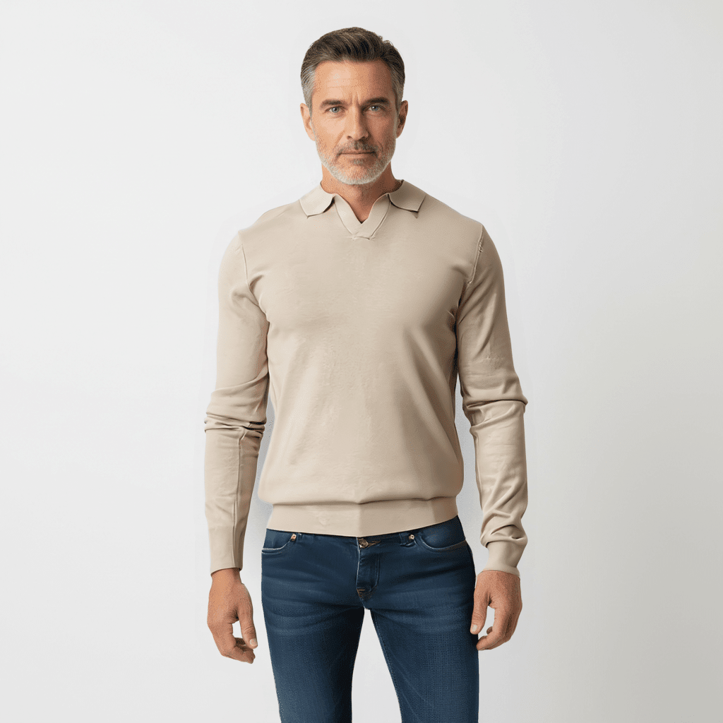 Men's V - Neck Sweater - LUXONAS HOME