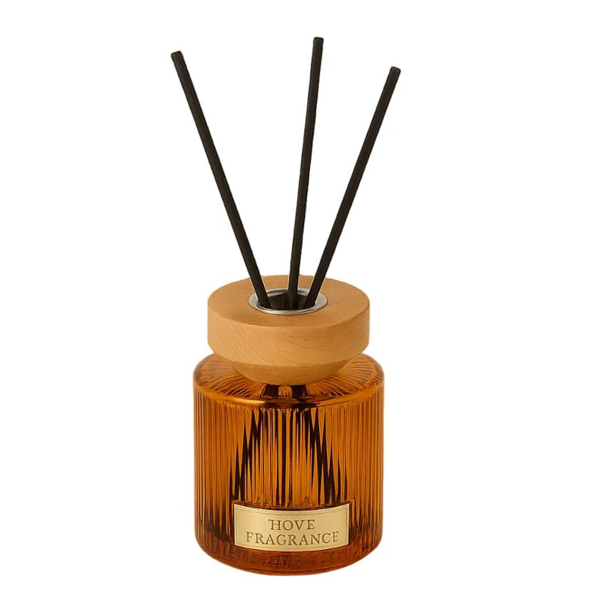 MIKADO GLASS WOOD DIFFUSER 200 ML, AMBER SCENT
