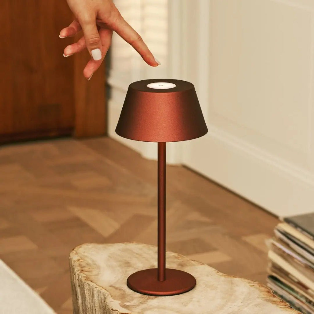 Milou Bronze Table lamp without Cable | Modern, Design & 3 Light modes - LUXONAS HOME