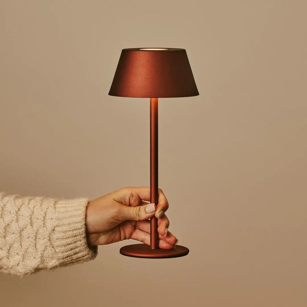 Milou Bronze Table lamp without Cable | Modern, Design & 3 Light modes - LUXONAS HOME