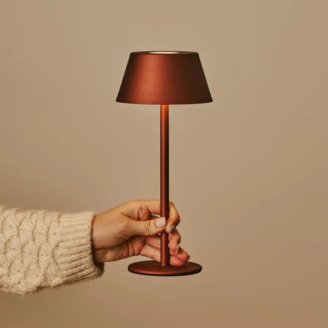 Milou Bronze Table lamp without Cable | Modern, Design & 3 Light modes - LUXONAS HOME