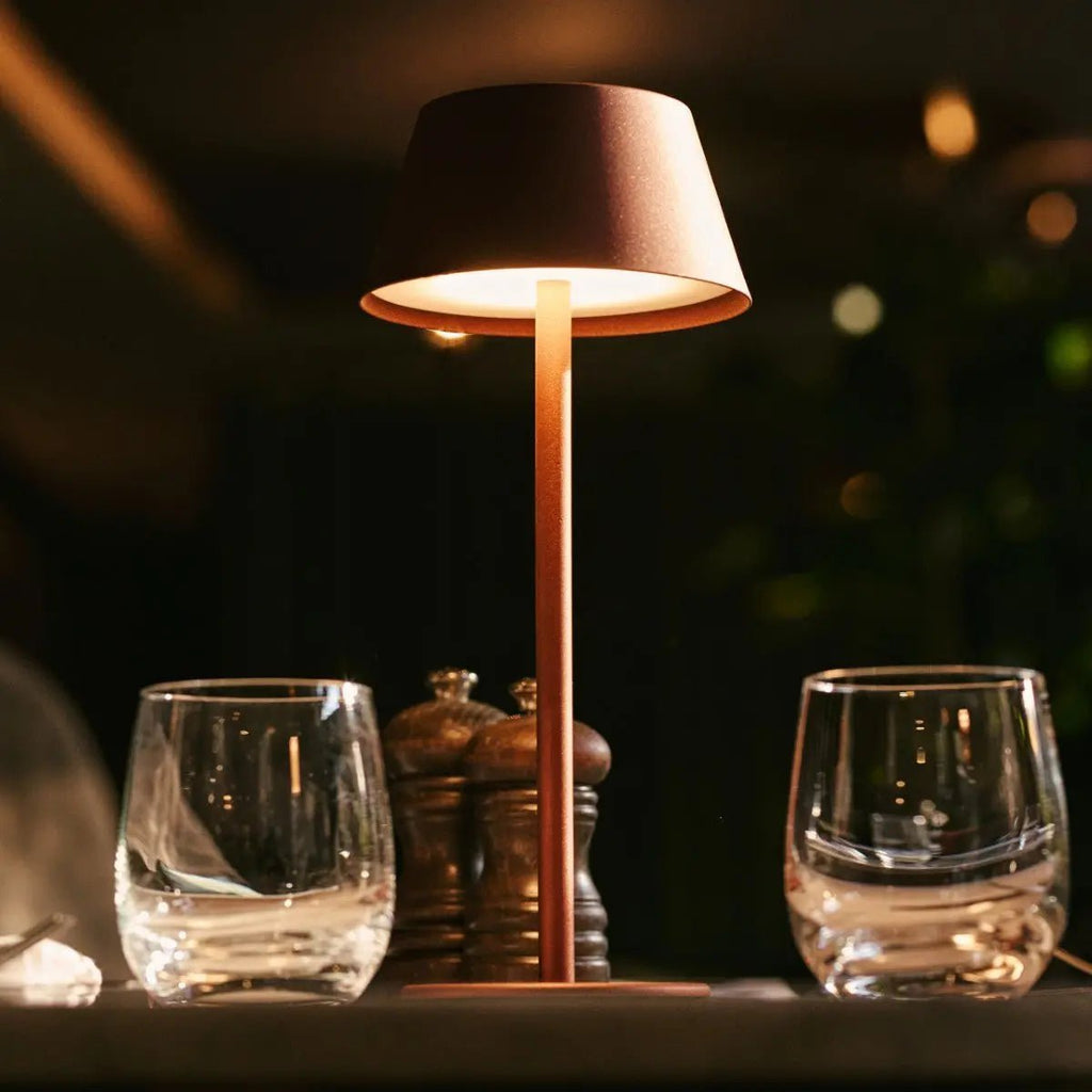 Milou Bronze Table lamp without Cable | Modern, Design & 3 Light modes - LUXONAS HOME