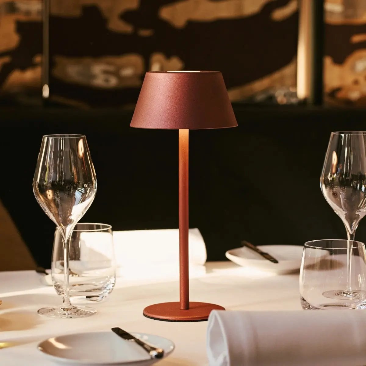 Milou Bronze Table lamp without Cable | Modern, Design & 3 Light modes - LUXONAS HOME