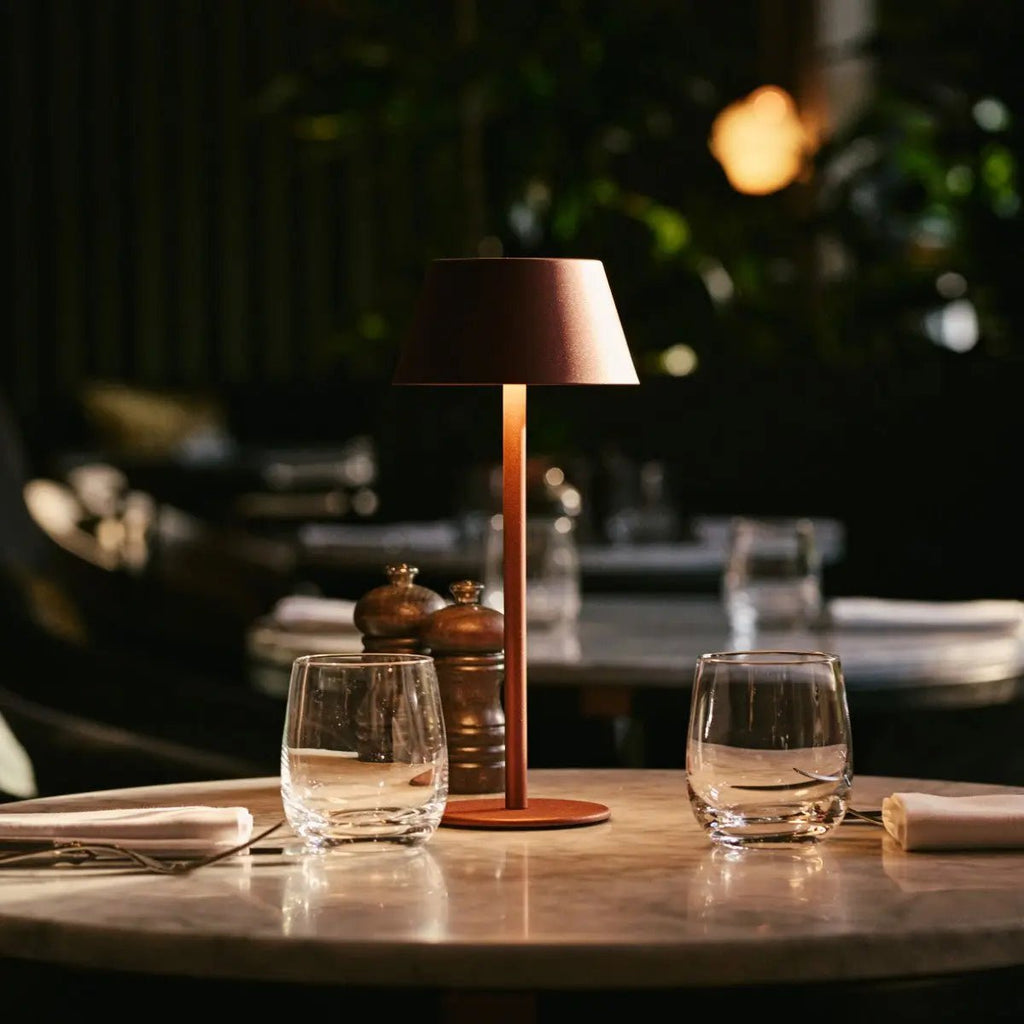 Milou Bronze Table lamp without Cable | Modern, Design & 3 Light modes - LUXONAS HOME