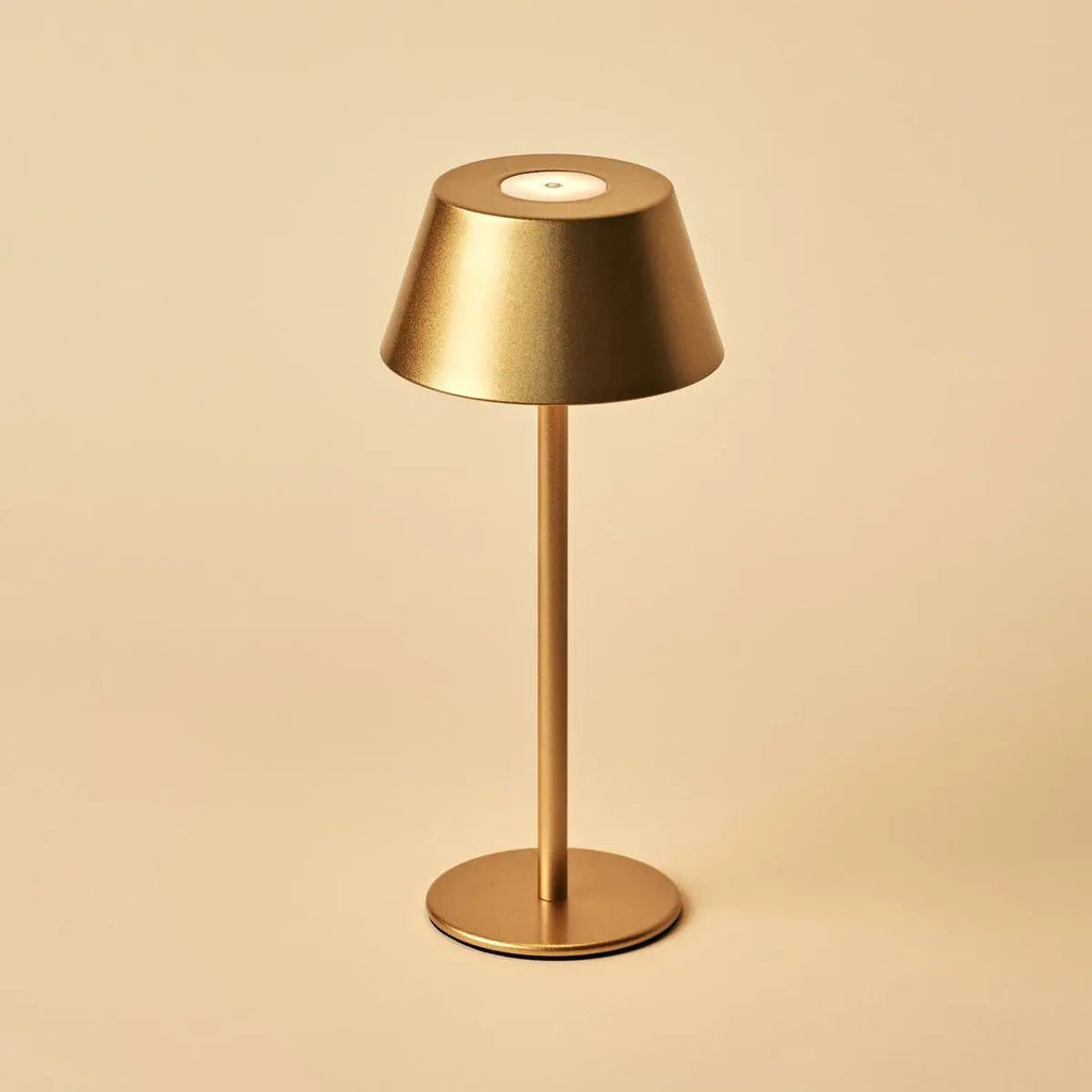 Milou Gold Table lamp without Cable | Modern, Design & 3 Light modes - LUXONAS HOME
