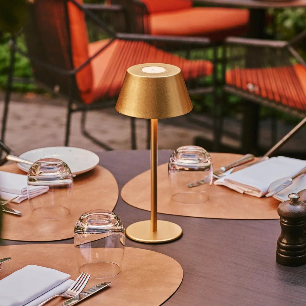 Milou Gold Table lamp without Cable | Modern, Design & 3 Light modes - LUXONAS HOME