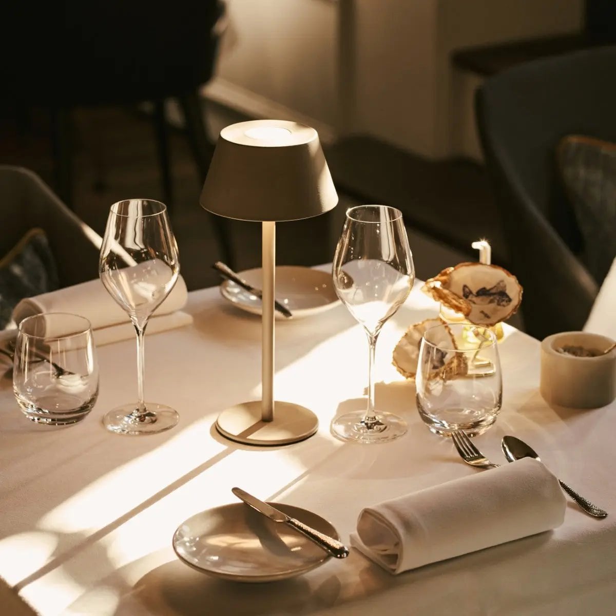 Milou Koala Brown Table lamp without Cable | Modern, Design & 3 Light modes - LUXONAS HOME