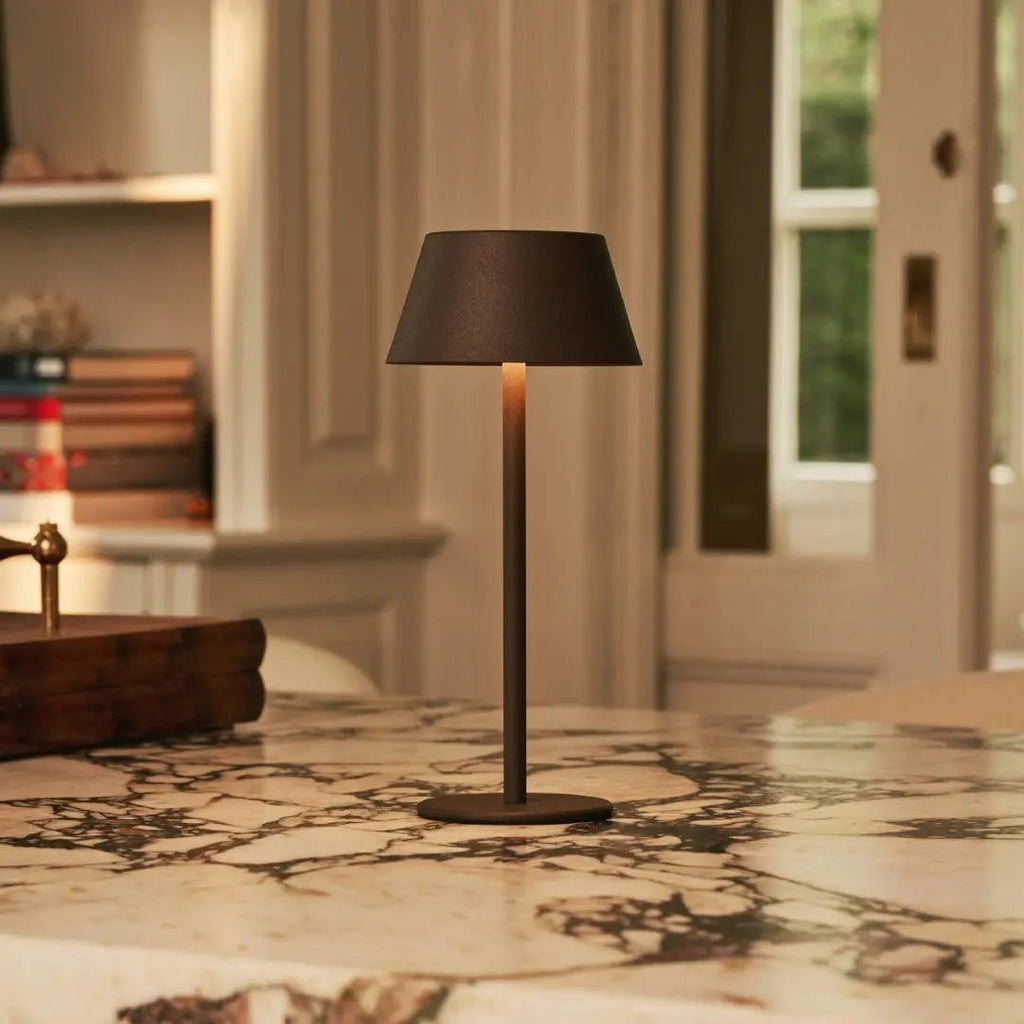 Milou Mocha Brown Table lamp without cable | Modern, Design & 3 Light modes - LUXONAS HOME