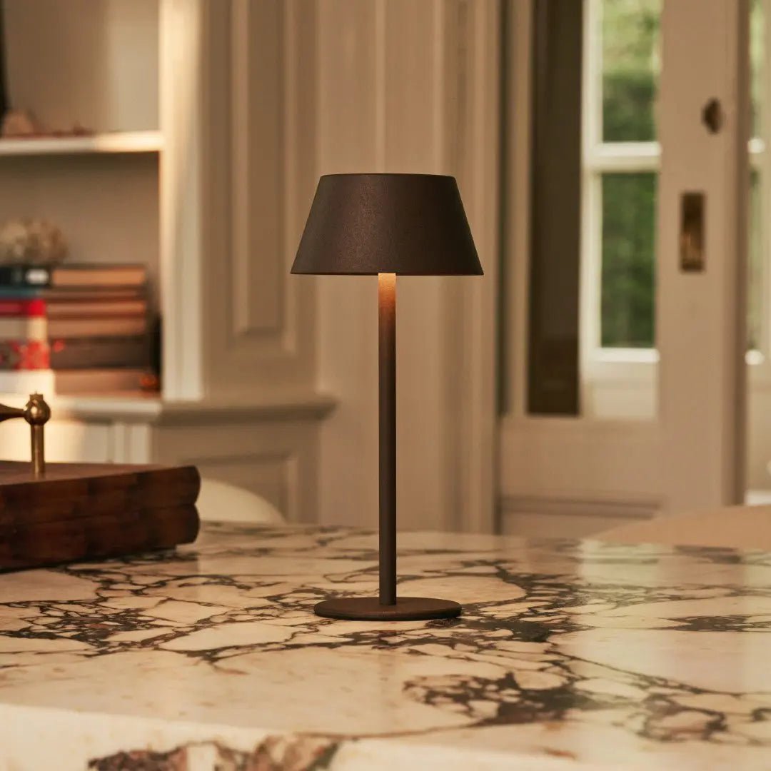 Milou Mocha Brown Table lamp without cable | Modern, Design & 3 Light modes - LUXONAS HOME