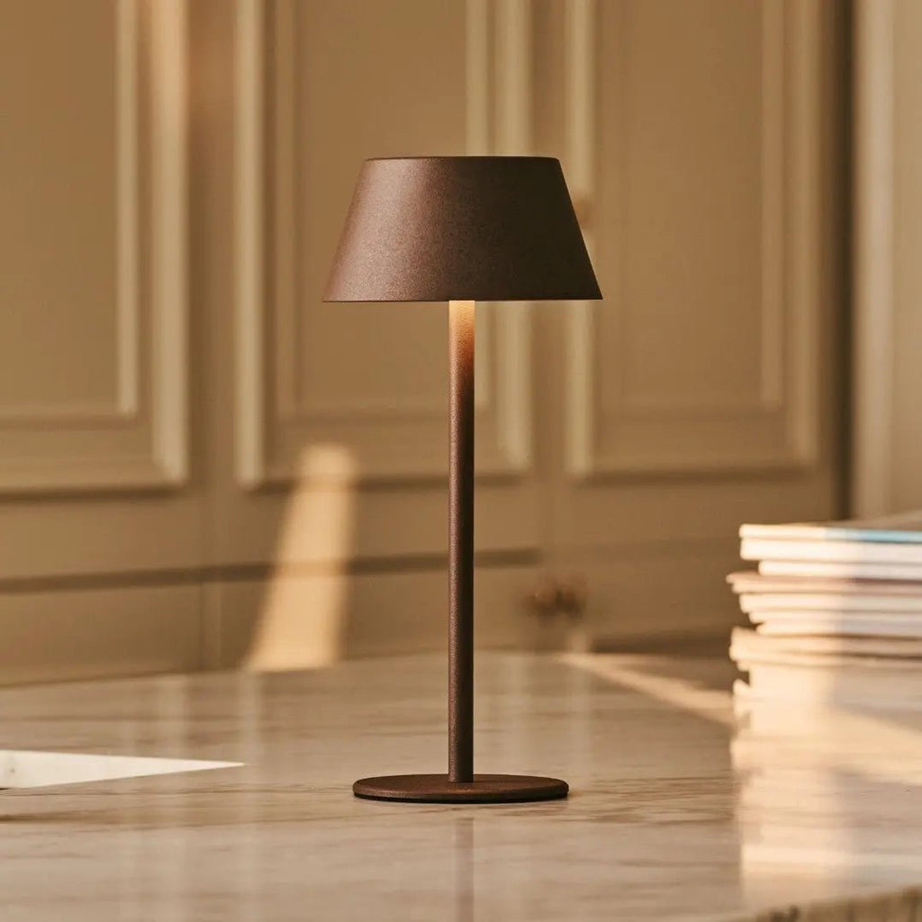 Milou Mocha Brown Table lamp without cable | Modern, Design & 3 Light modes - LUXONAS HOME
