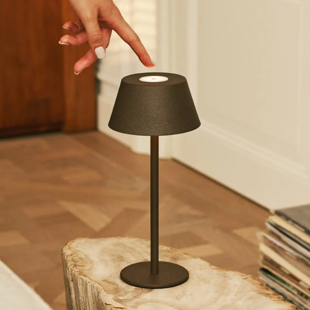 Milou Mocha Brown Table lamp without cable | Modern, Design & 3 Light modes - LUXONAS HOME