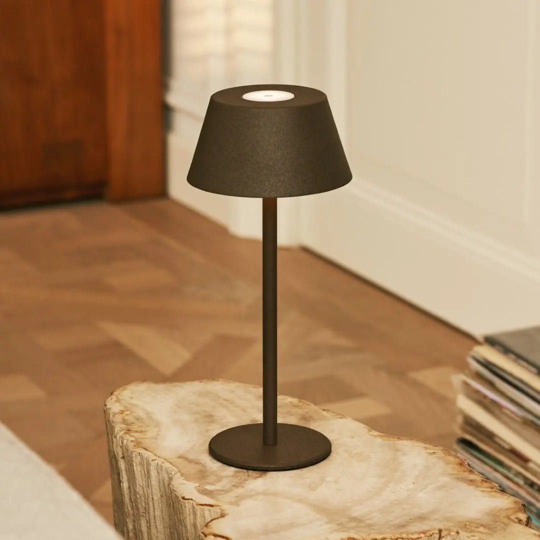Milou Mocha Brown Table lamp without cable | Modern, Design & 3 Light modes - LUXONAS HOME