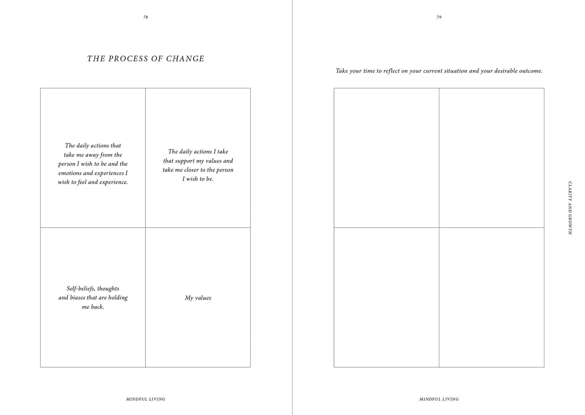 Mindful Living - Journal Book - LUXONAS