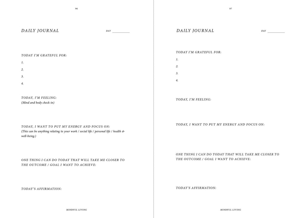 Mindful Living - Journal Book - LUXONAS