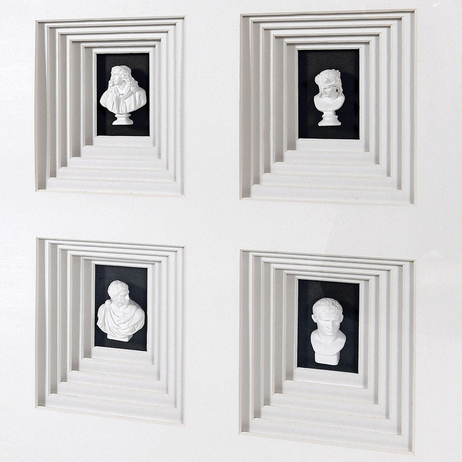 Elegant Miniature Bust Wall Art for Home Decor