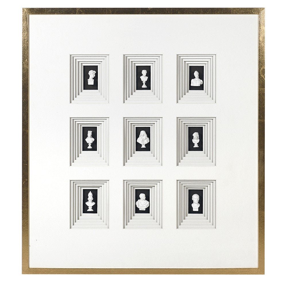 Elegant Miniature Bust Wall Art for Home Decor