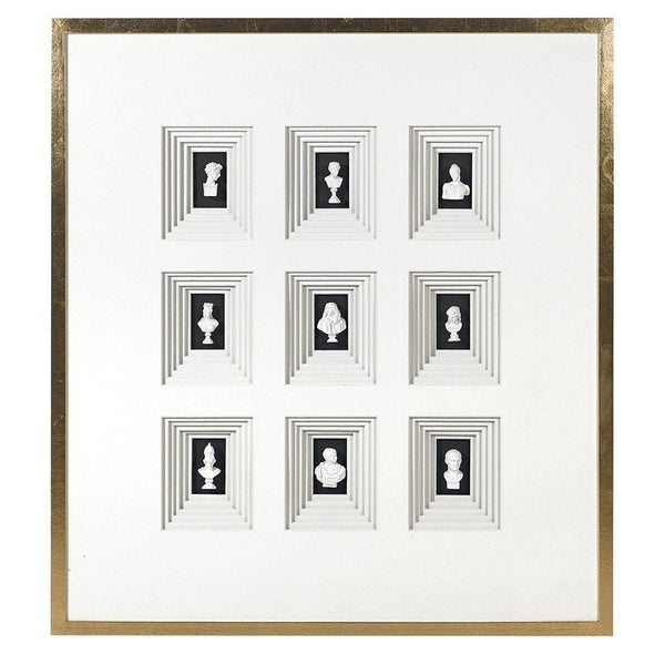 Elegant Miniature Bust Wall Art for Home Decor