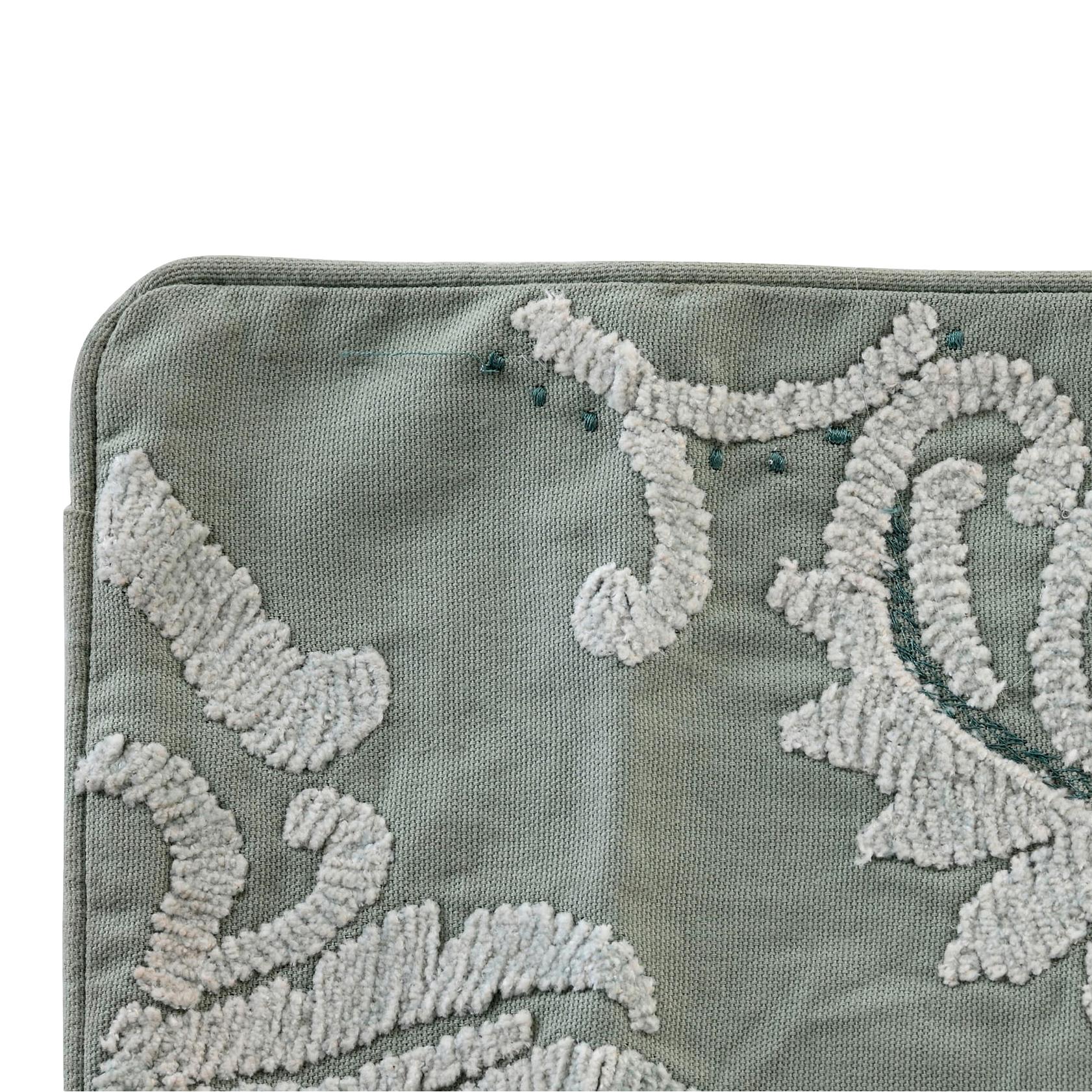 Mint Green Embroidered Cushion 60x40cm - LUXONAS