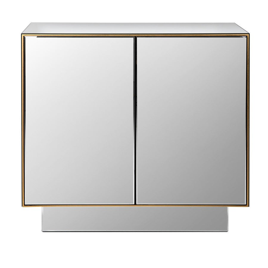 Mirrored 2 Door Cabinet