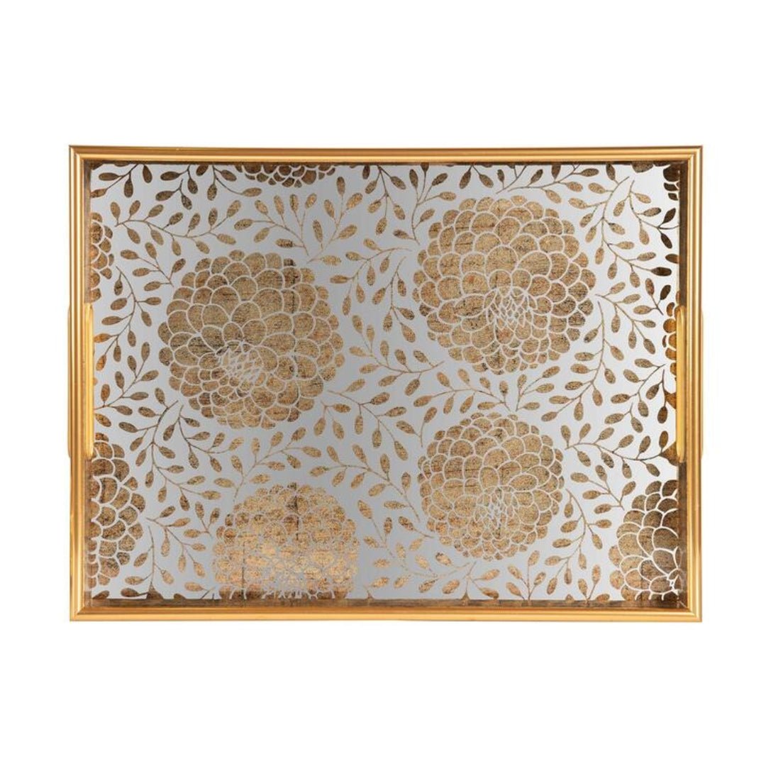 Mirrored Large Tray - Elegant and Versatile Decor Piece